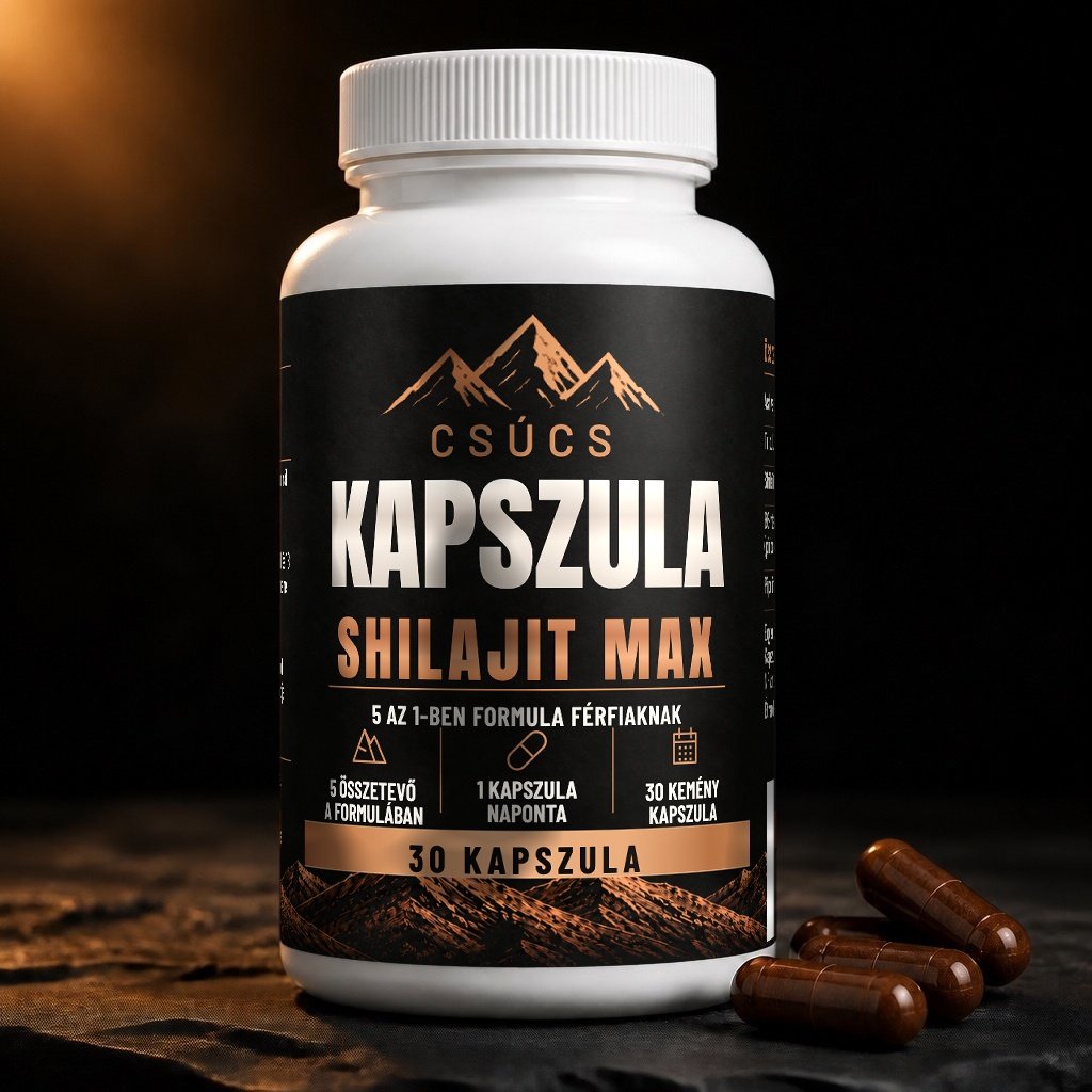 CSÚCS Shilajit Max — 30 kapszulás üveg